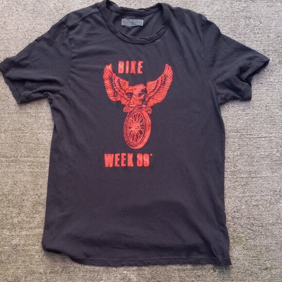 Imogene and Willie Graphic T-Short Black & Red Bike Week 89 USA (L) - Picture 2 of 13